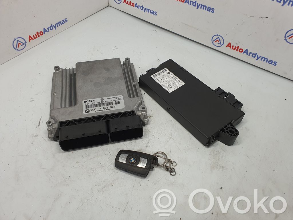 BMW 5 E60 E61 Kit centralina motore ECU e serratura 
