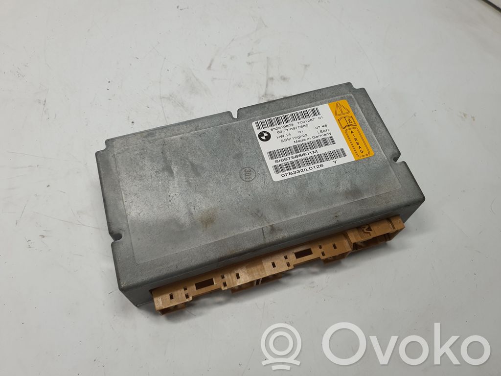 BMW 5 E60 E61 Oro pagalvių valdymo blokas 