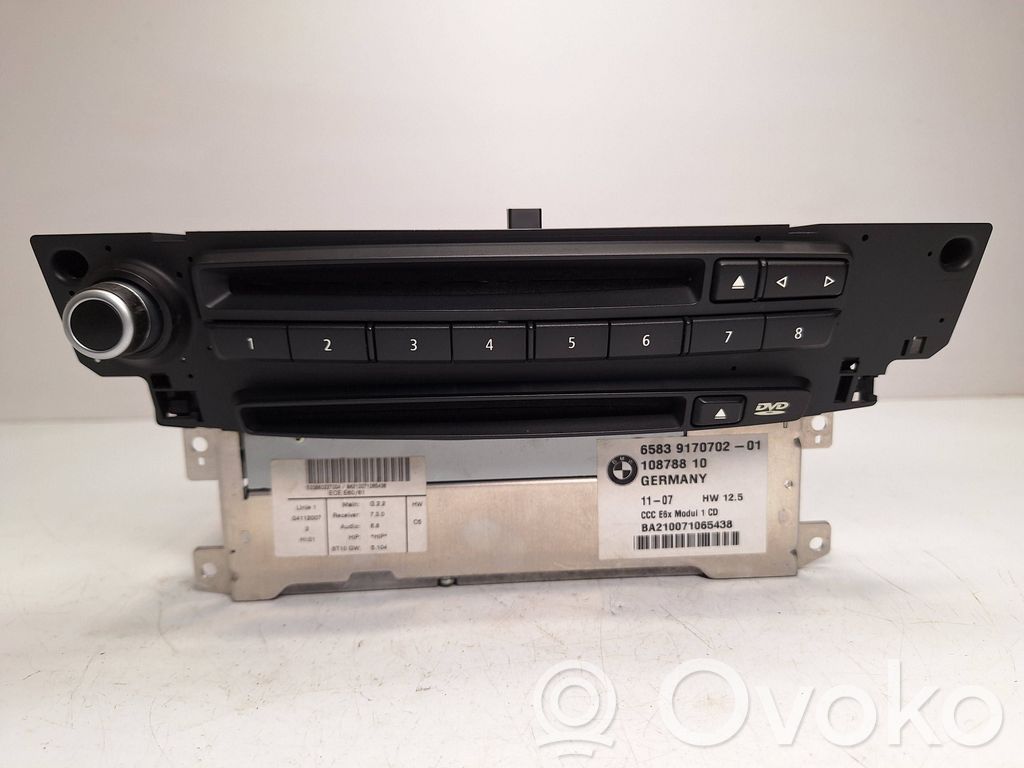 Panel / Radioodtwarzacz CD/DVD/GPS   65839170702,65839180806,65839185524,65839191554