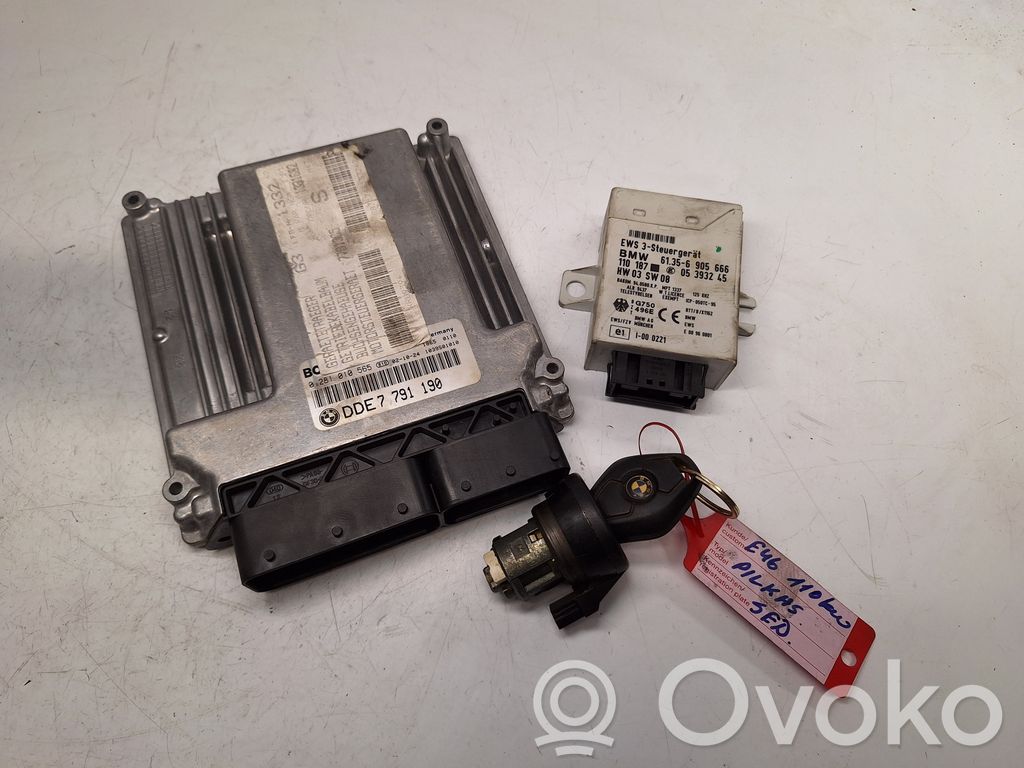 Engine ECU kit and lock set   7791190,13617791190,0281010565,13617791305,61356905666,7791305