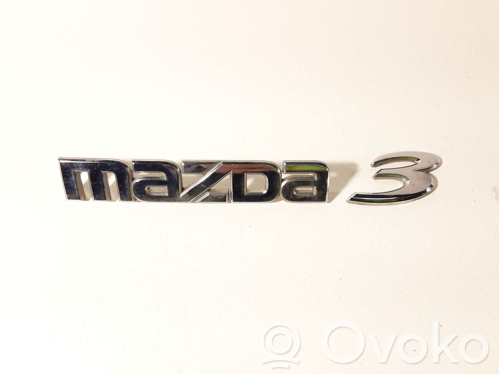 Mazda 3 I Valmistajan merkki/mallikirjaimet 