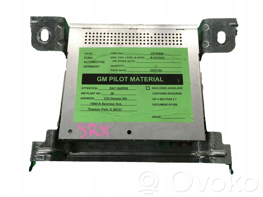 Cadillac SRX Other control units/modules 