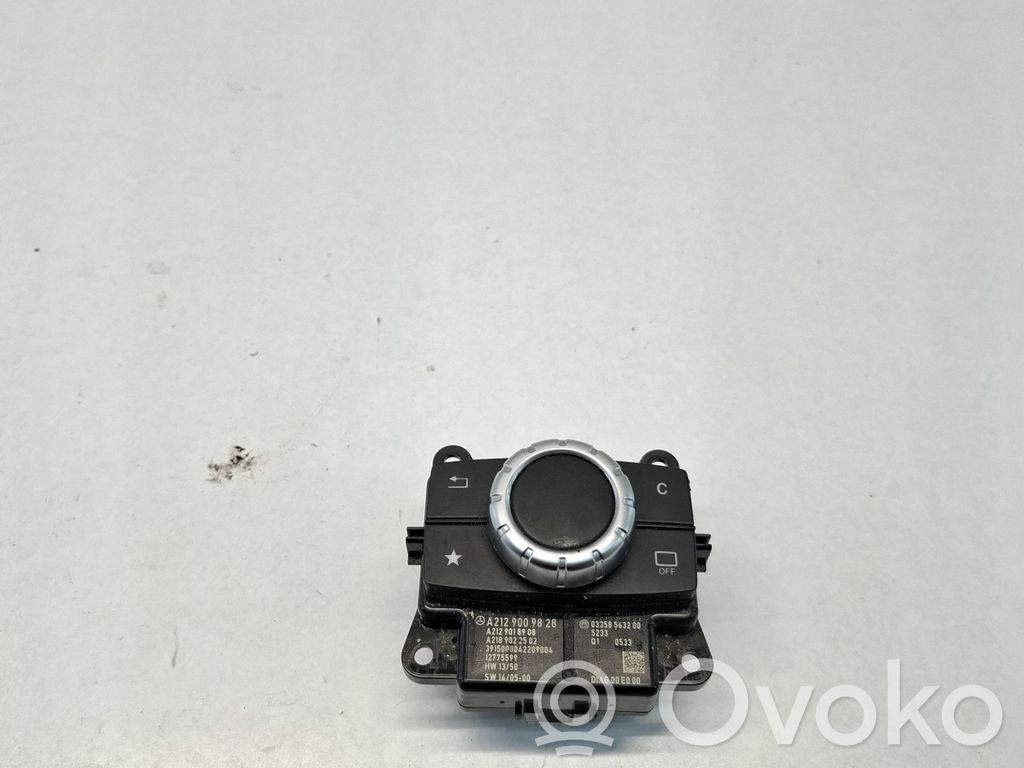 Mercedes-Benz E W212 Console centrale, commande de multimédia l'unité principale 