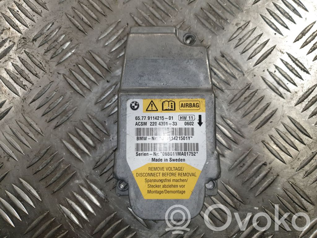 BMW 5 E60 E61 Module de contrôle airbag 