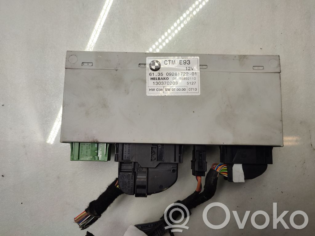 BMW 3 E92 E93 Unité de commande / module de toit ouvrant 
