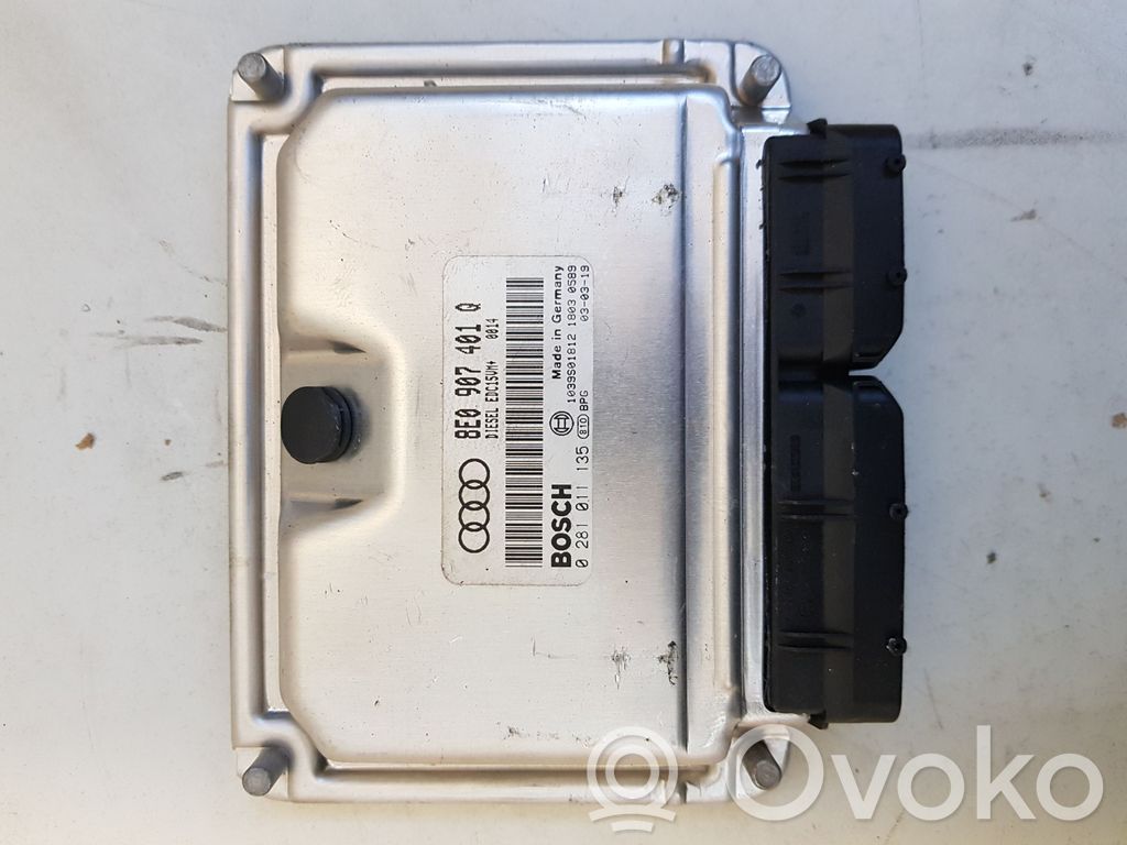 Engine control unit/module   8E0907401Q,1039S01812