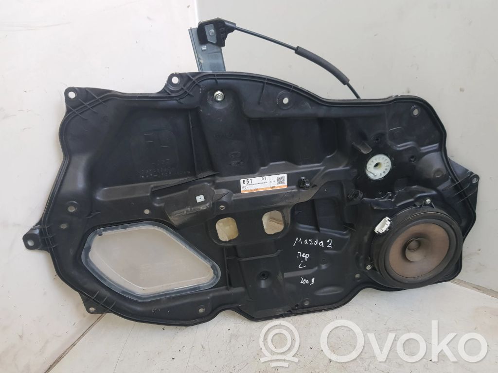Mazda 2 Front window lifting mechanism without motor 