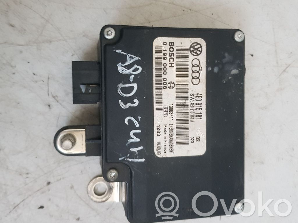 Audi A8 S8 D3 4E Battery control module 