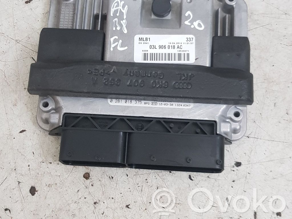 Audi A4 S4 B8 8K Engine control unit/module 