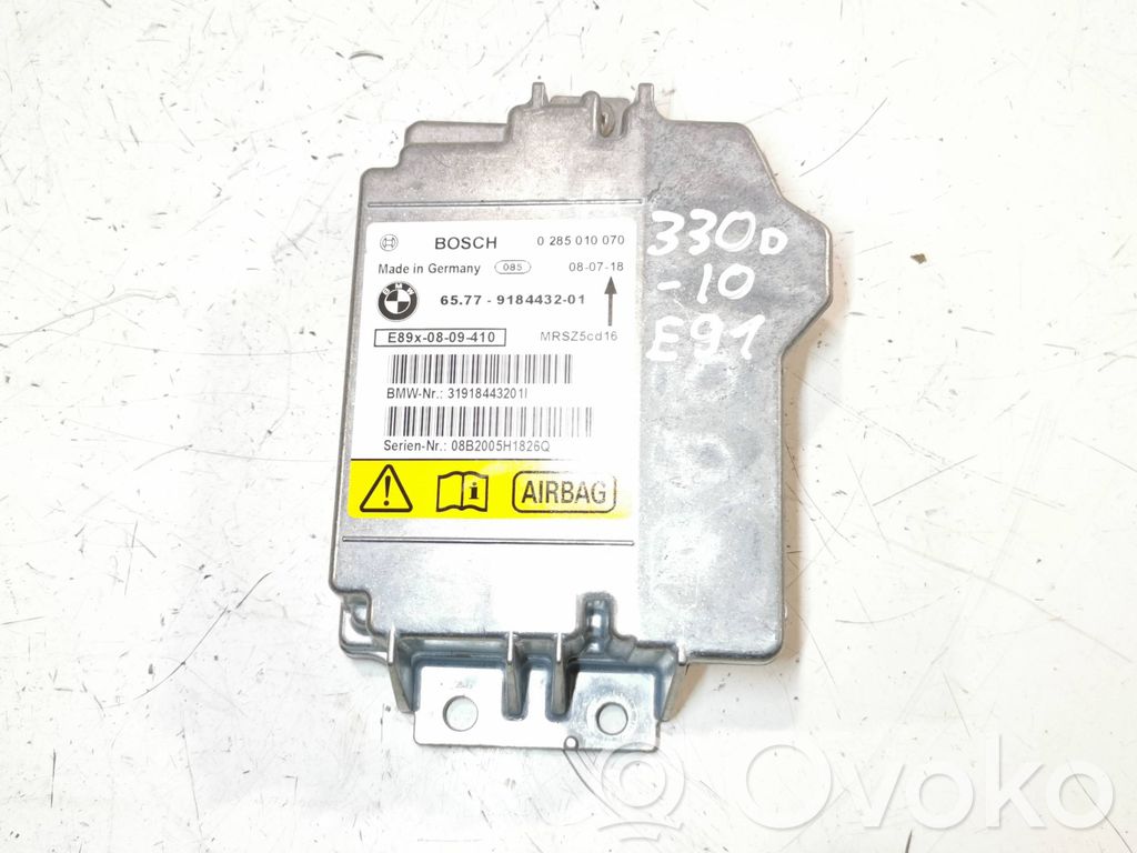 BMW 3 E90 E91 Unidad de control/módulo del Airbag 
