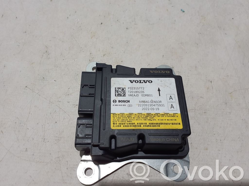 Polestar 2 Airbag control unit/module 