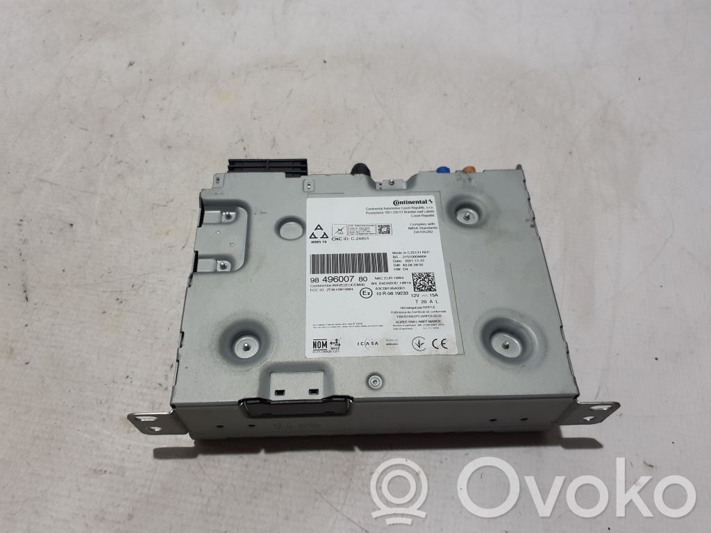 Citroen C4 III e-C4 Panel / Radioodtwarzacz CD/DVD/GPS 