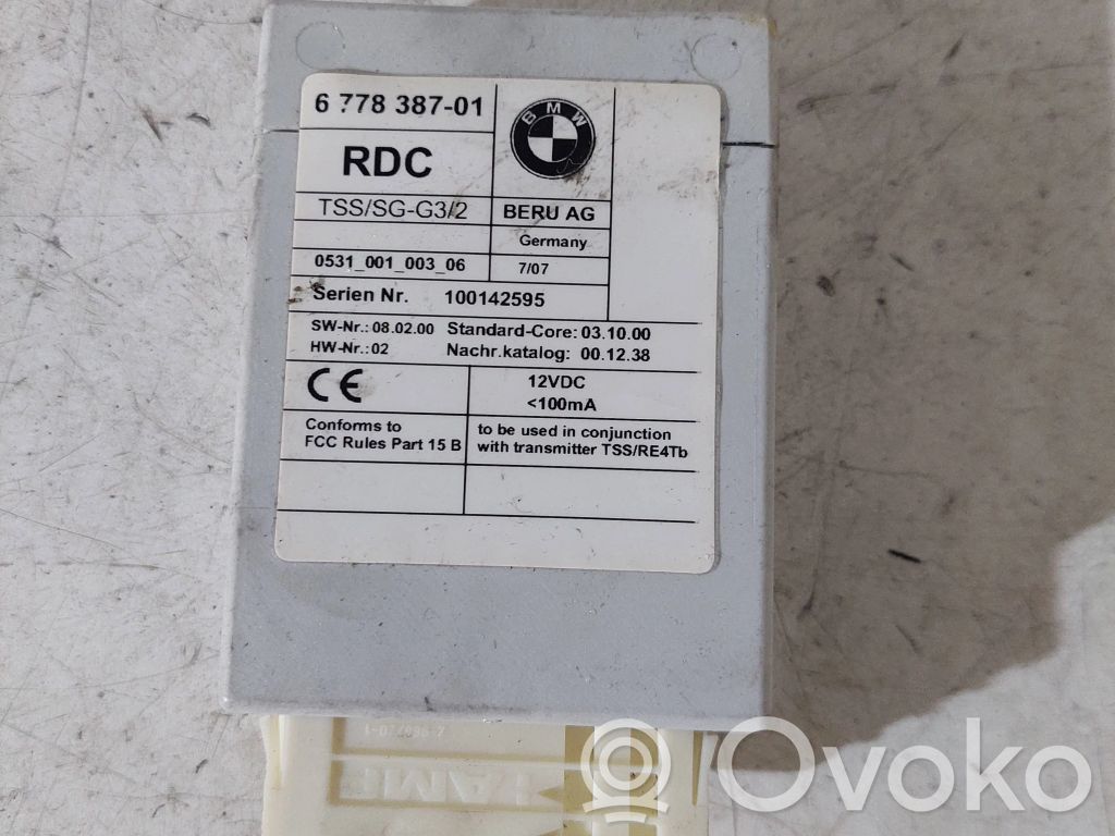 BMW 5 E60 E61 Padangų slėgio valdymo blokas 