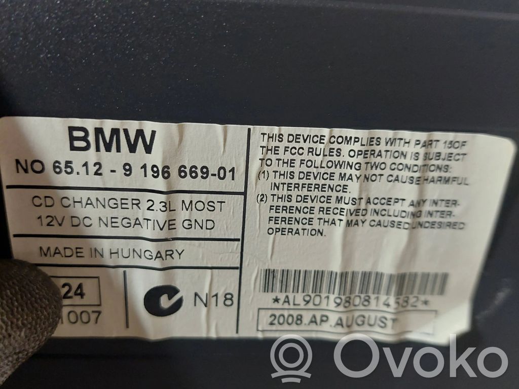 BMW 3 E90 E91 CD / DVD-Wechsler 