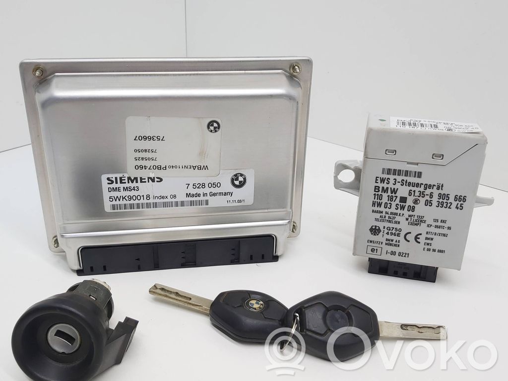 BMW 3 E46 Engine ECU kit and lock set 