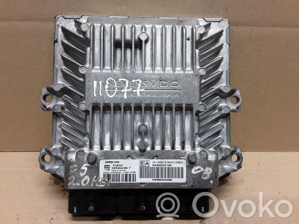 Engine control unit/module   9662331580,5WS40264BT,9655534080