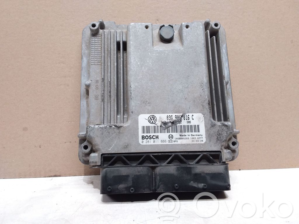 Engine control unit/module   03G906016C,0281011666