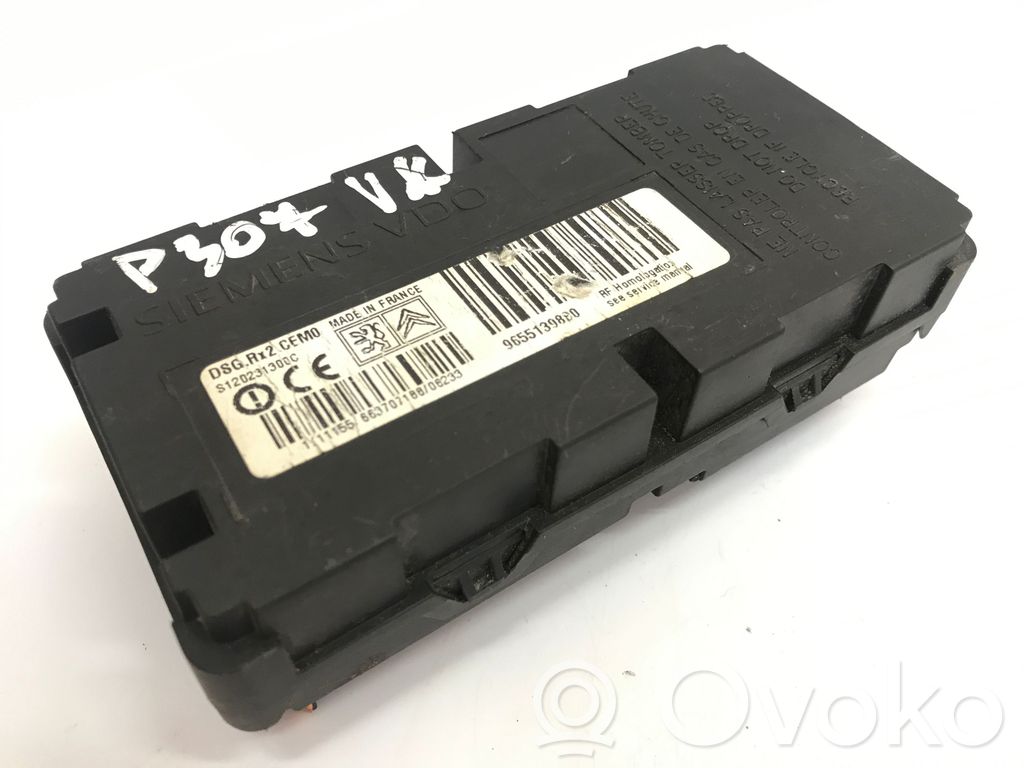 Peugeot 307 Tire pressure control unit 
