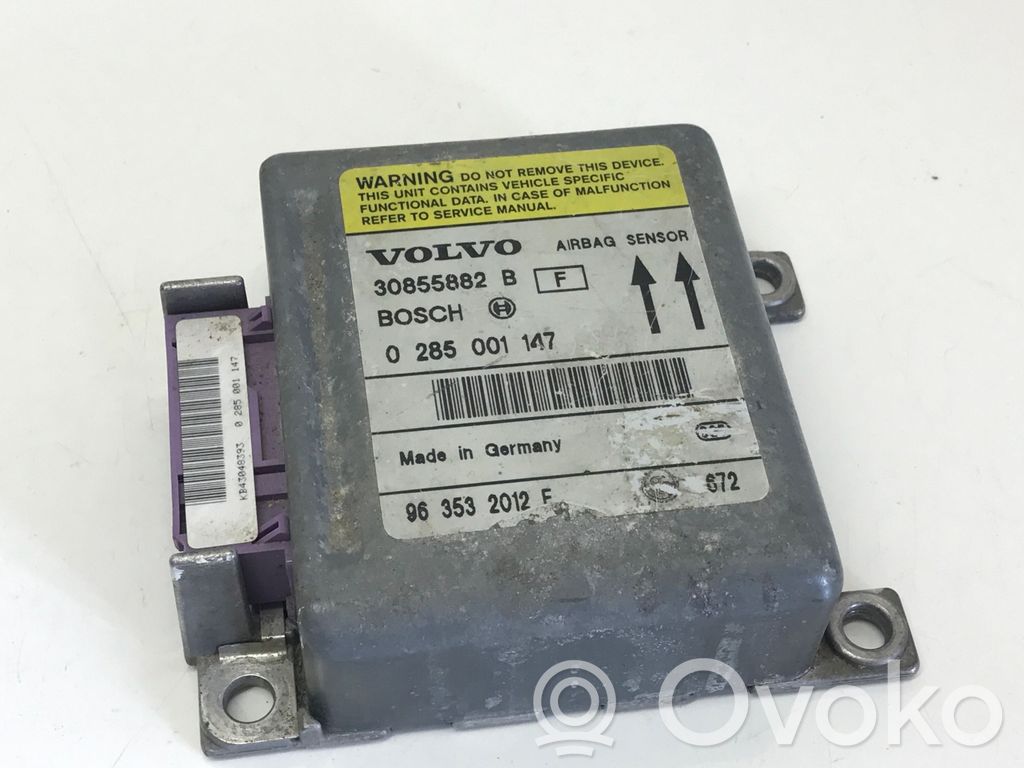 Volvo S40, V40 Airbag control unit/module 