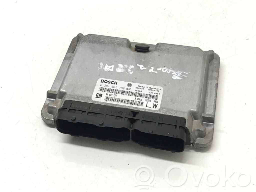 Engine control unit/module   90589739,0281001792,90589739,0281001792