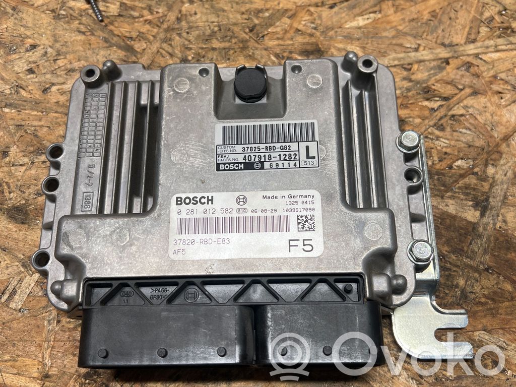 Engine control unit/module   0281012582,37820RBDE83,4079181282,37825RBDG82