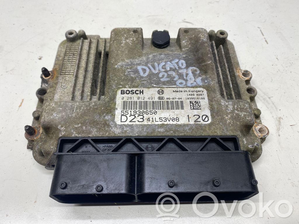 Fiat Ducato Unitate/modul de control motor 