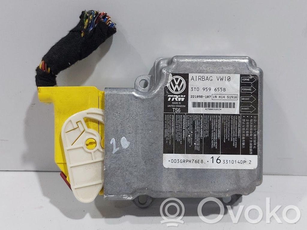 Skoda Superb B6 (3T) Sterownik / Moduł Airbag 
