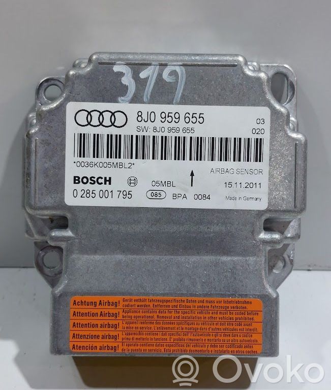 Audi TT TTS Mk2 Airbag control unit/module 