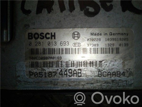 Dodge Caliber Unité de commande, module ECU de moteur 