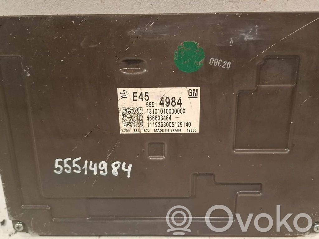 Opel Astra K Engine control unit/module ECU 