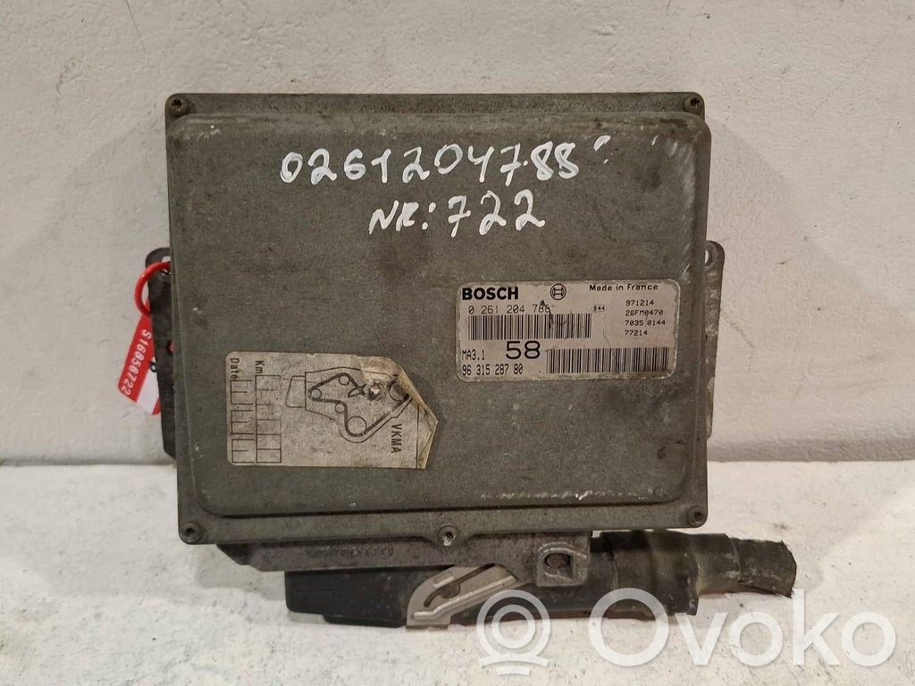 Engine control unit/module   0261204788,9631528780