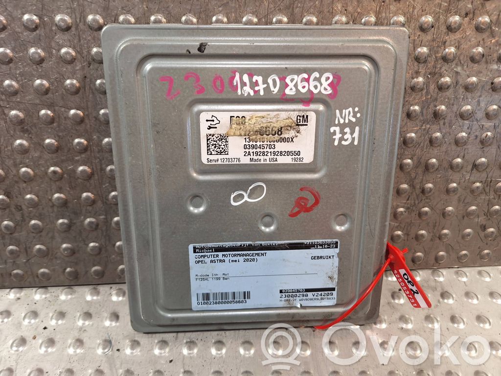 Opel Astra K Engine control unit/module 