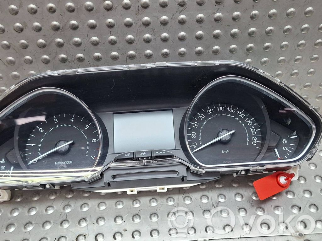 Peugeot 208 I Compteur de vitesse tableau de bord 