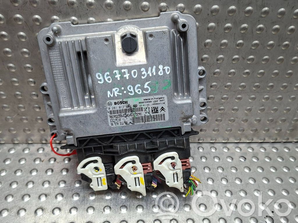 Engine control unit/module   S26282965,9666729580,9677031180,0281017862