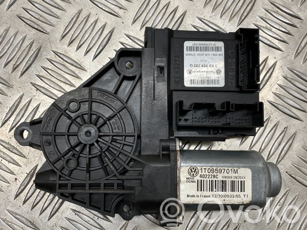 Volkswagen Touran I Silnik regulatora szyby drzwi przednich 