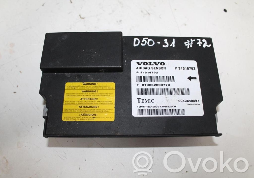 Module de contrôle airbag   P31318792,D5031