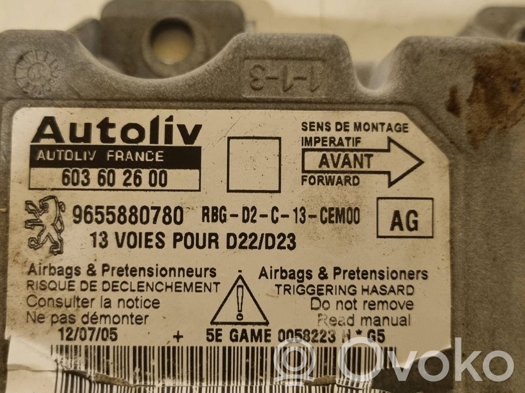 Peugeot 407 Sterownik / Moduł Airbag 