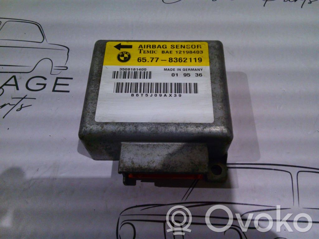 Airbag control unit/module   8362119,12198403,65778362119,3508181400