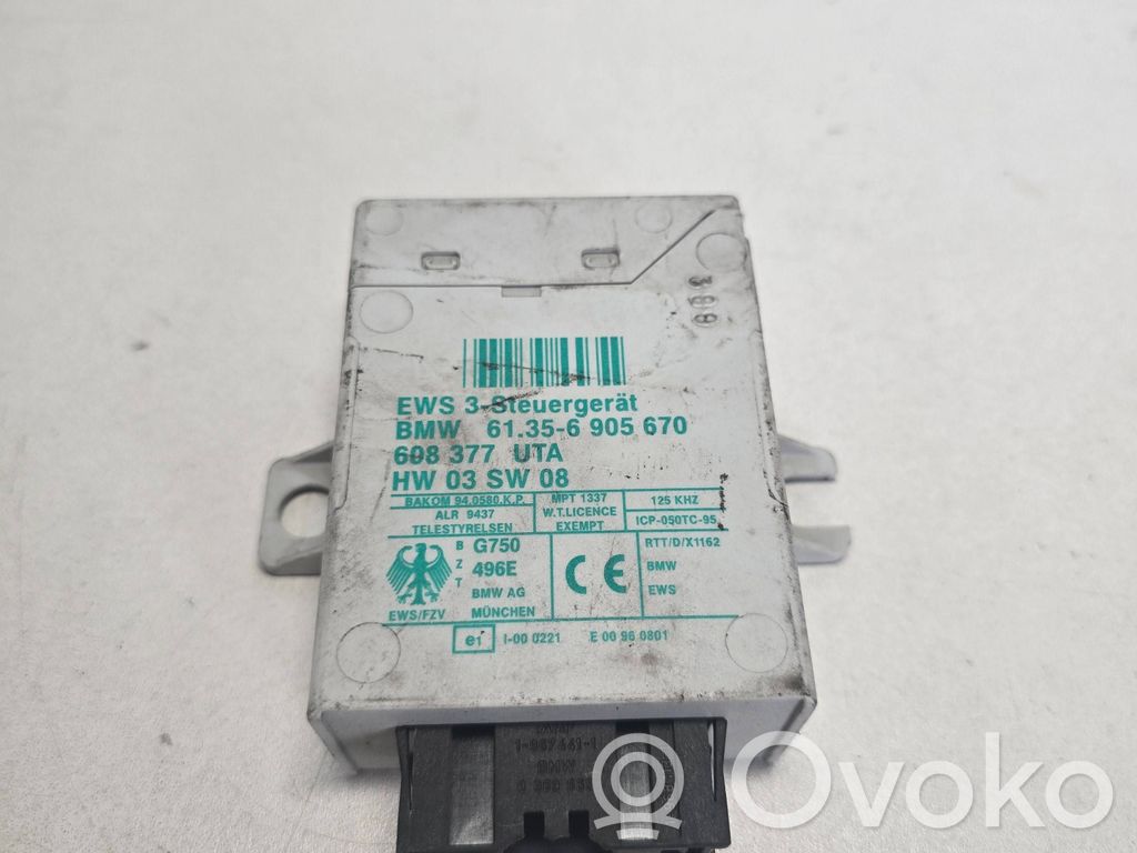BMW X5 E53 Unité de commande dispositif d'immobilisation 