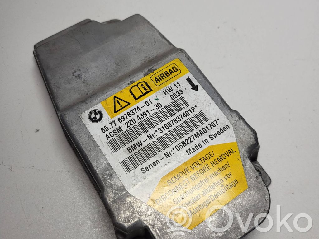 BMW 5 E60 E61 Airbag control unit/module 