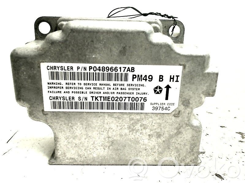 Module de contrôle airbag   TKTME0207T0076,04896617AB