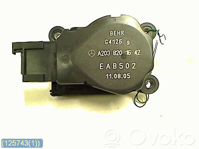 Mercedes-Benz CLS C219 Motorino attuatore ricircolo aria dell’A/C