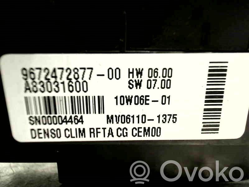 Citroen C4 Grand Picasso Panel klimatyzacji 