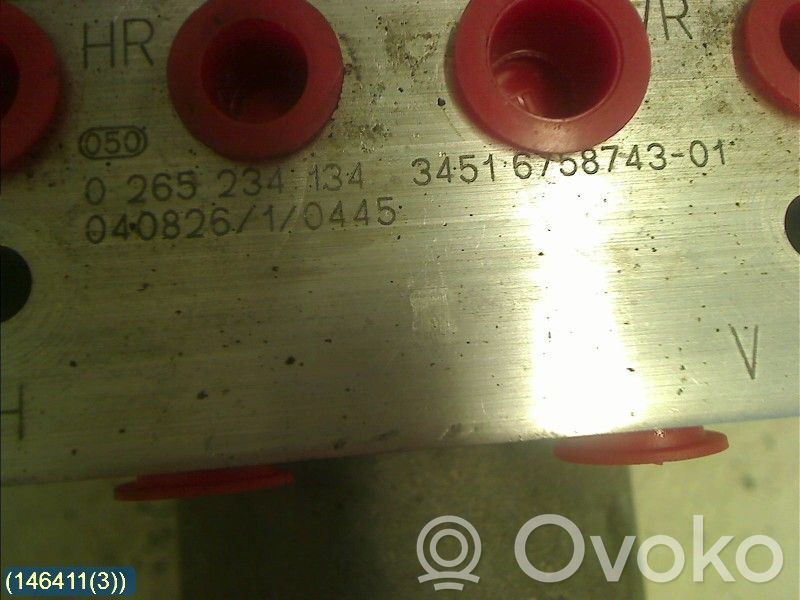 ABS Steuergerät   34516758743,0265234134BOSCH,34516769704