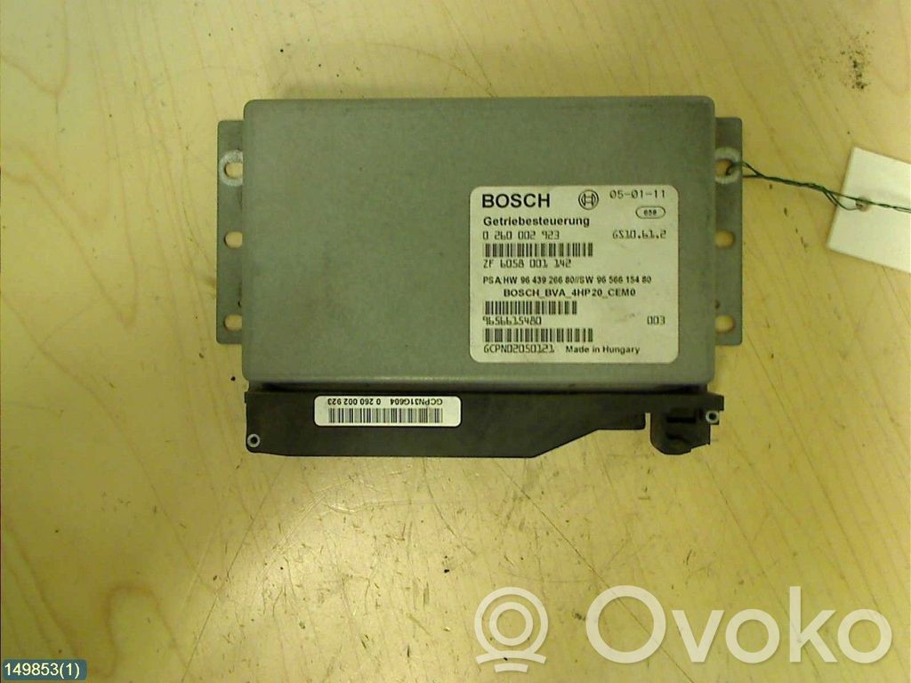 Gearbox control unit/module   2529Q2,0260002923BOSCH,9656615480