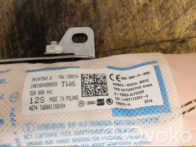 Skoda Octavia Mk3 (5E) Poduszka powietrzna Airbag boczna 
