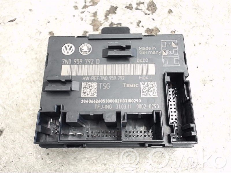 Unité de commande module de porte   7N0959792D,7N0959792D