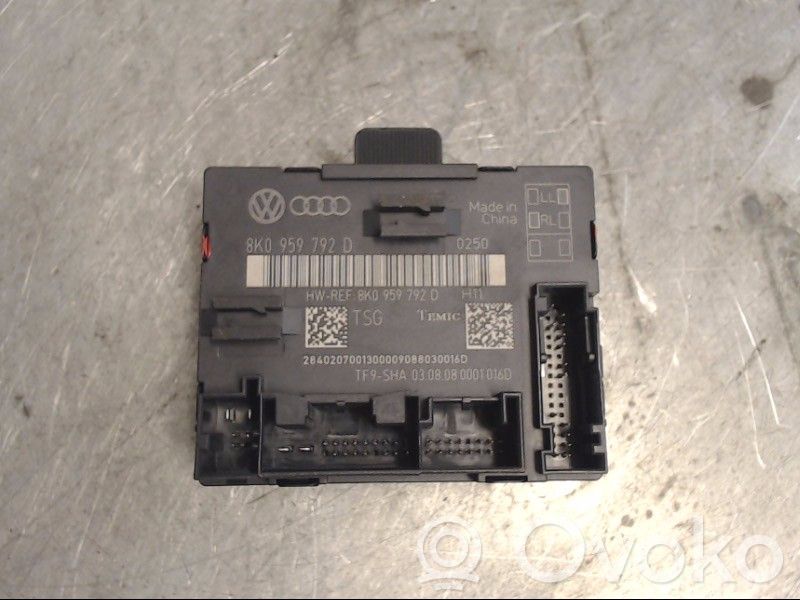 Audi A4 S4 B8 8K Centralina/modulo portiere 