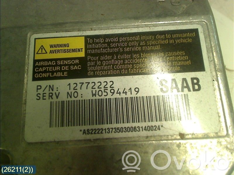 Airbag control unit/module   12772222,W0594419