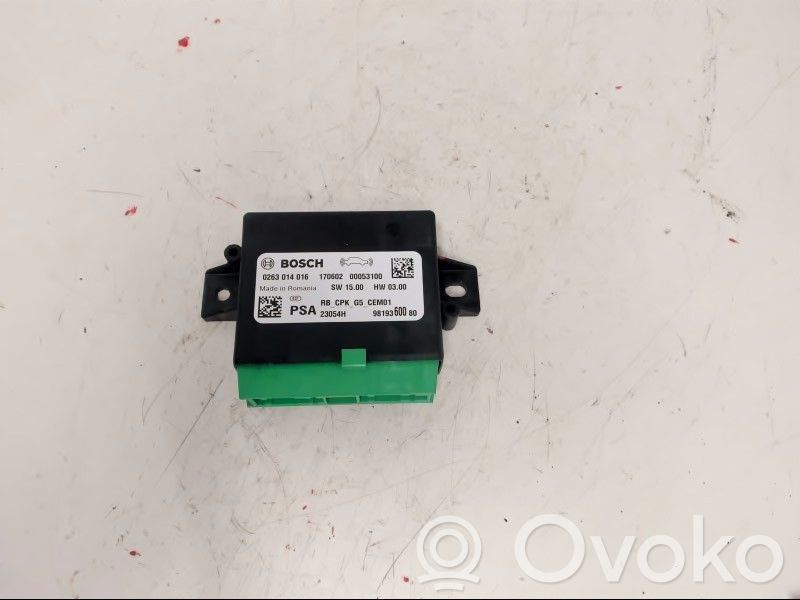 Parking PDC control unit/module   263014016,9819360080